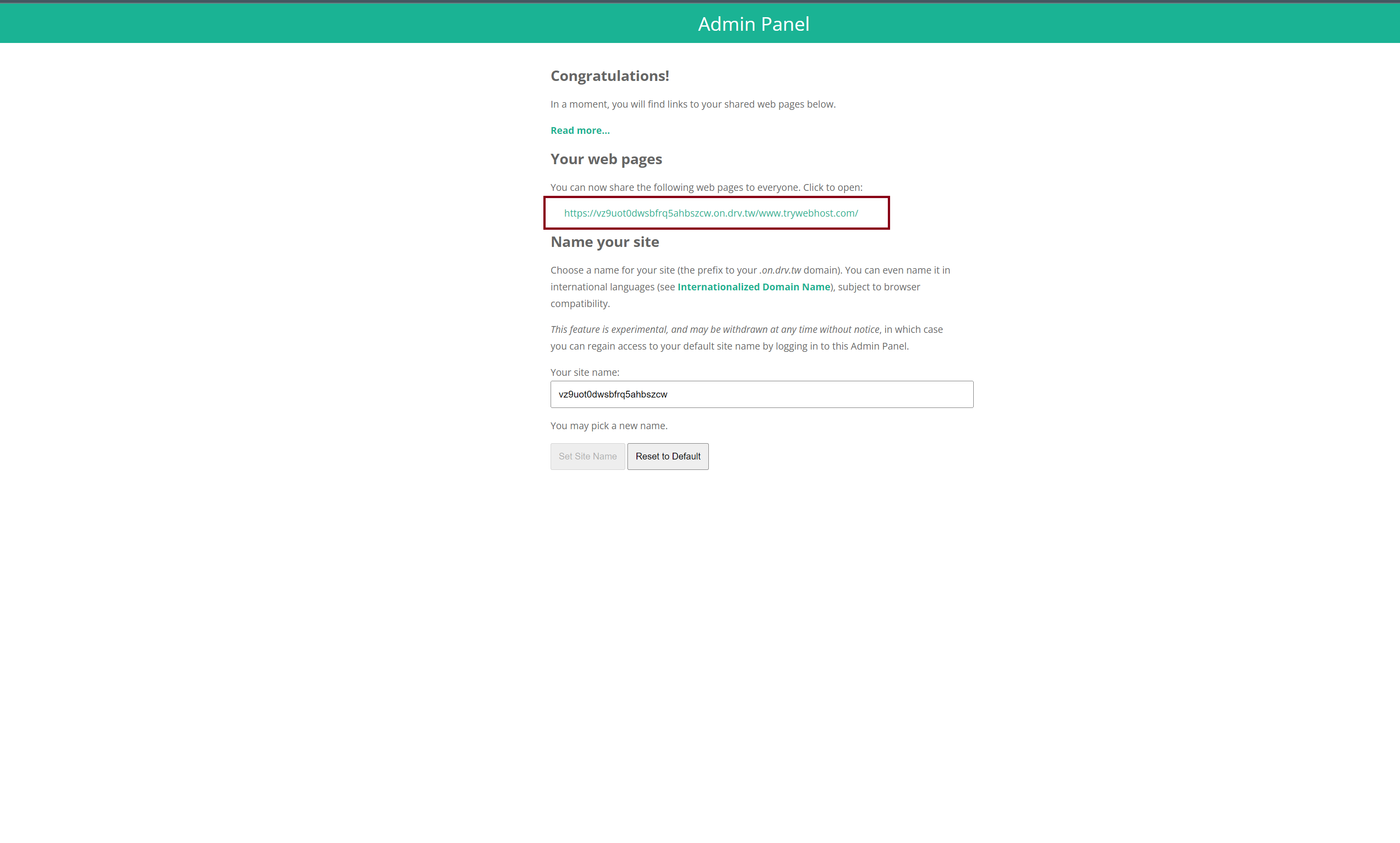 Web-Hosting Admin Panel