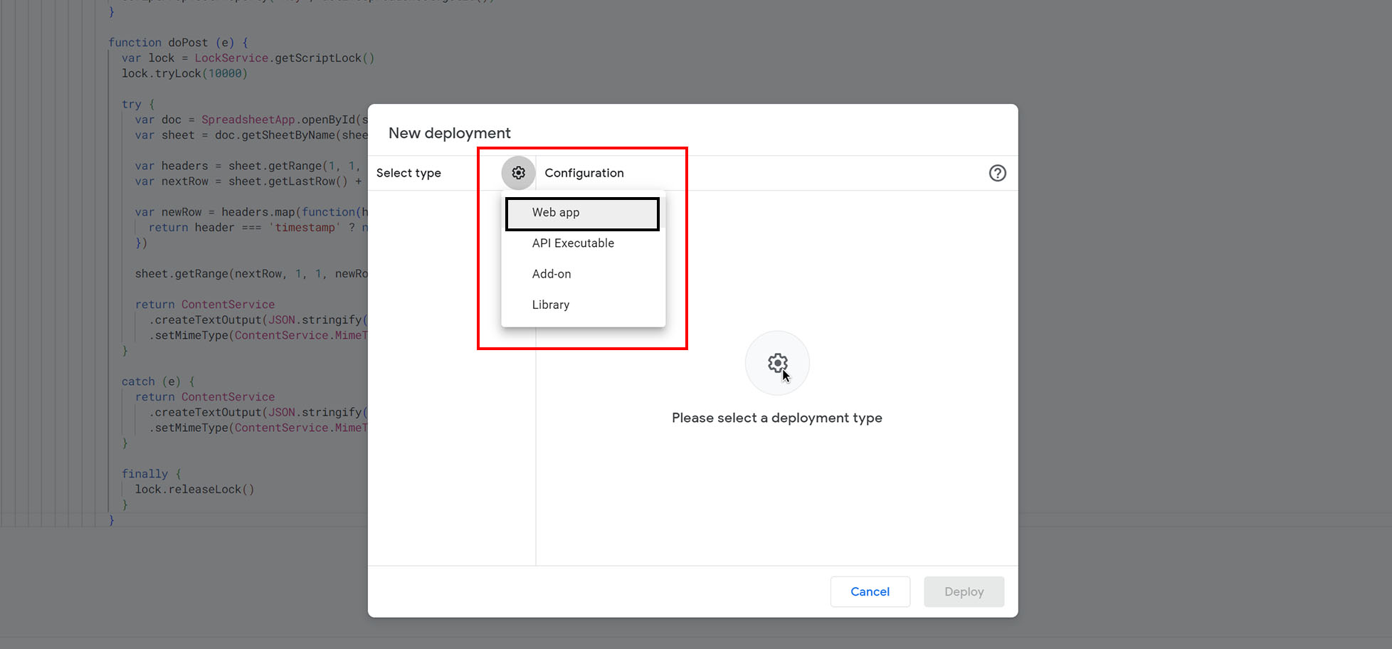 Web App New Deployment